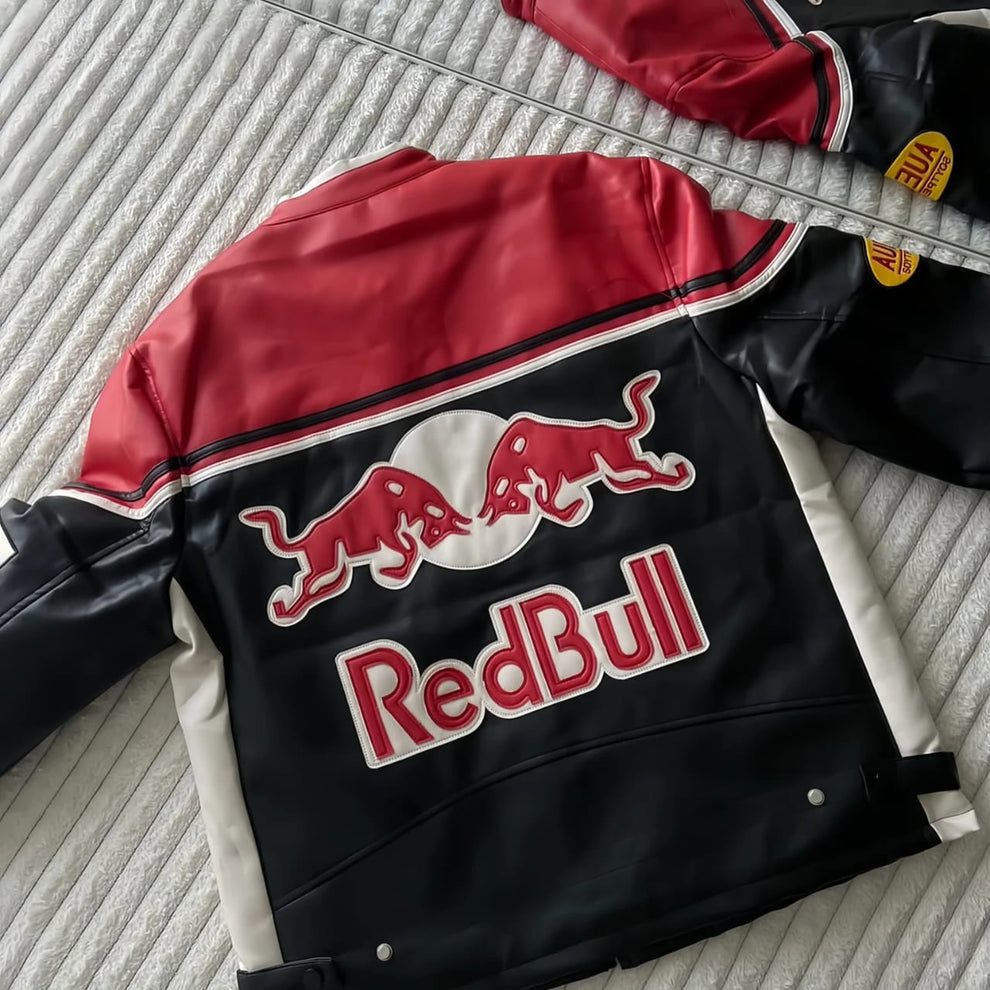 Red bull leather jacket