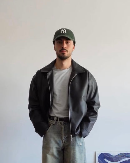 Urban Tone Black Faux Leather Jacket From | Studio Fashion |