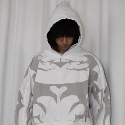 White Depth Hoodie For Streetwear