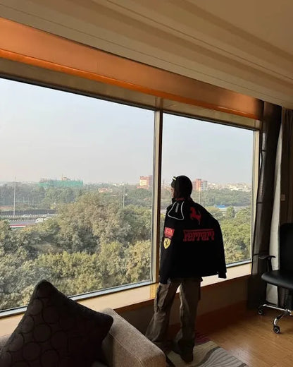 F1 black Ferrari jacket