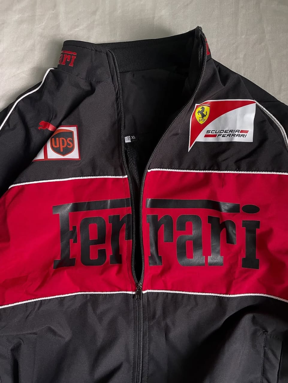 Ferrari Racing Jacket - Scuderia Motorsport Red Black Jacket for Men