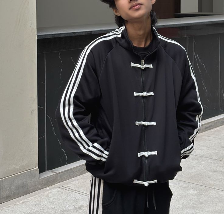 CNY-Inspired Premium black Suede Streetwear Jacket
