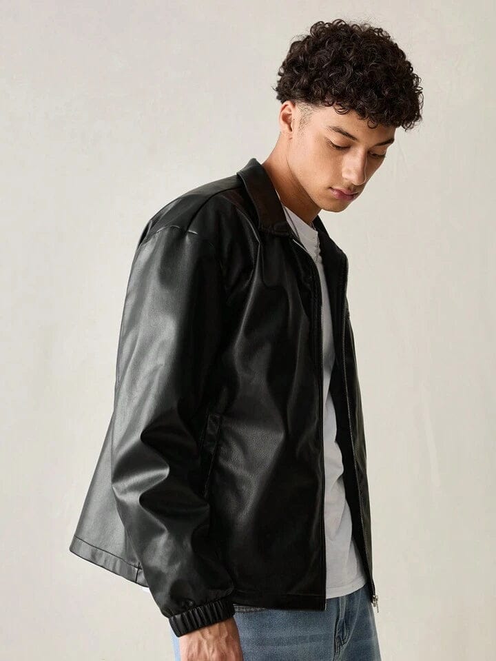 Black Basic Leather Jacket Premium Leather Jacket