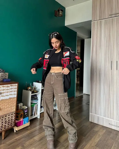 F1 black Ferrari jacket