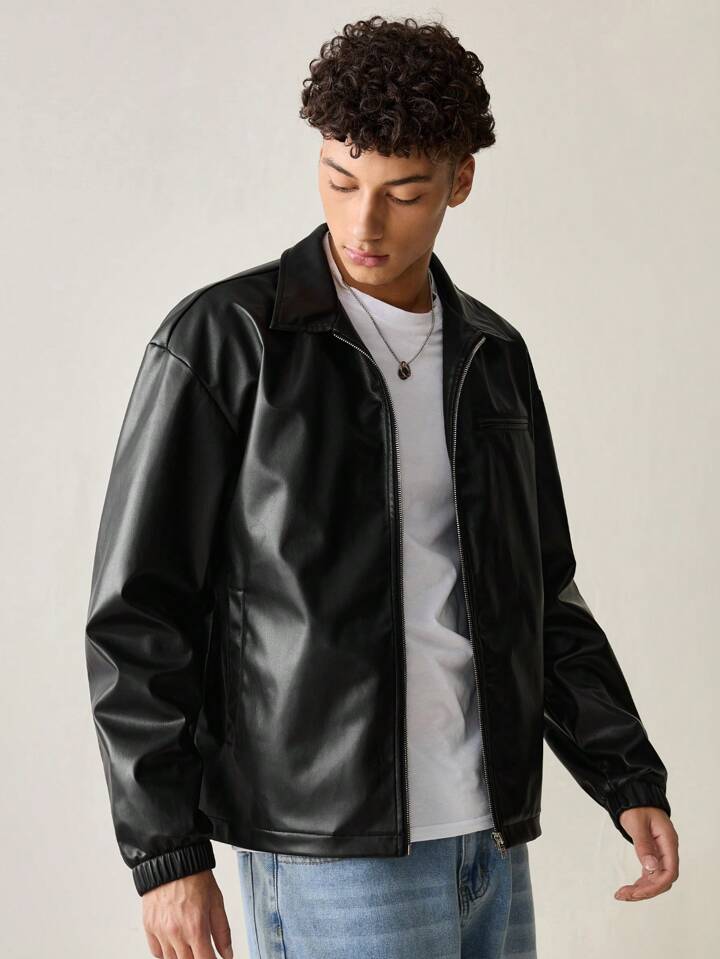 Black Basic Leather Jacket Premium Leather Jacket