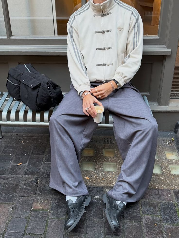 CNY-Inspired Streetwear Jacket Suede Finish Off White