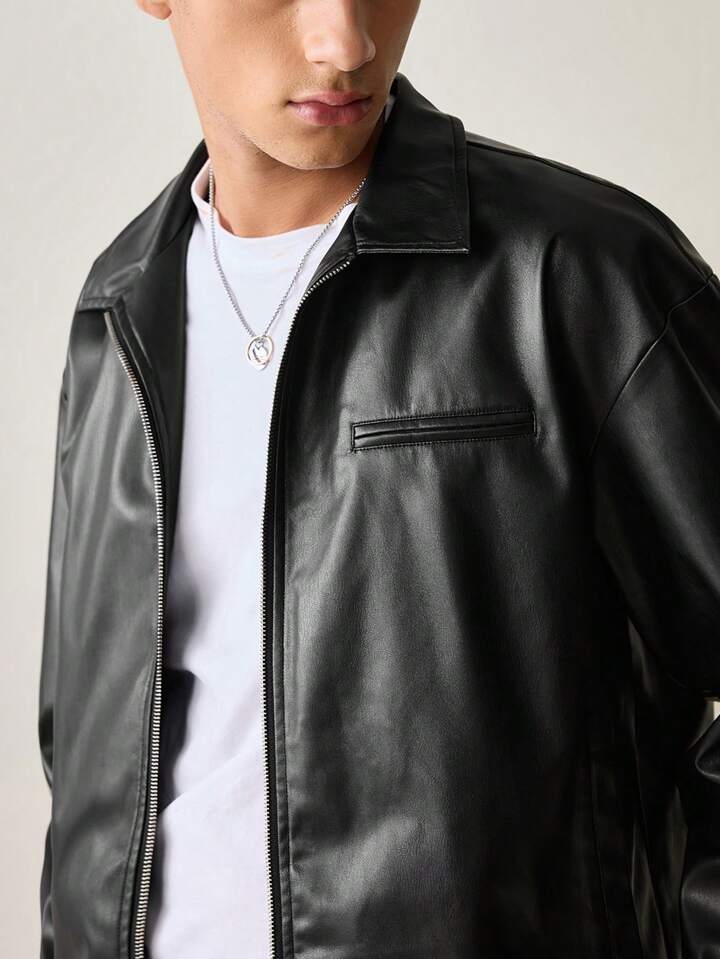 Black Basic Leather Jacket Premium Leather Jacket