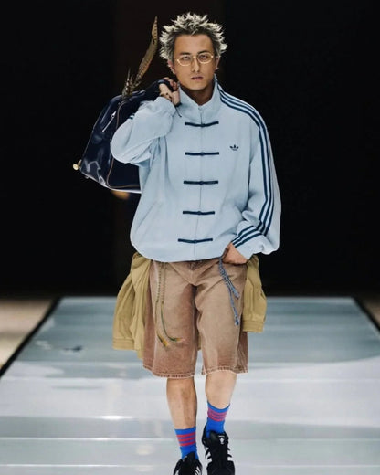 studiofashion.in Sky Blue Adidas CNY Knot Jacket –